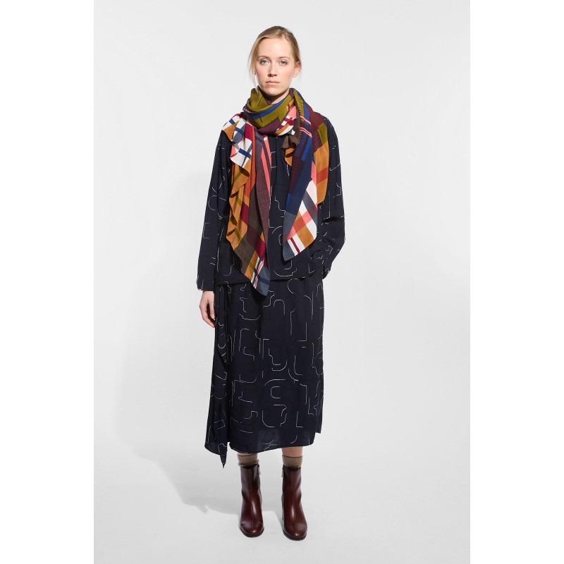 Divine Blush Blue Scarf