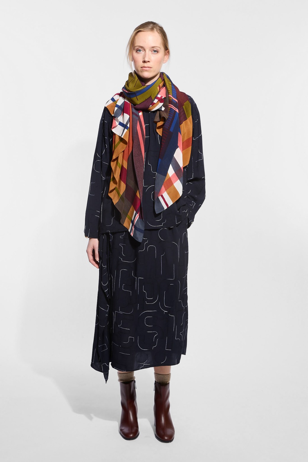 Foulard  Divine Blush Bleu
