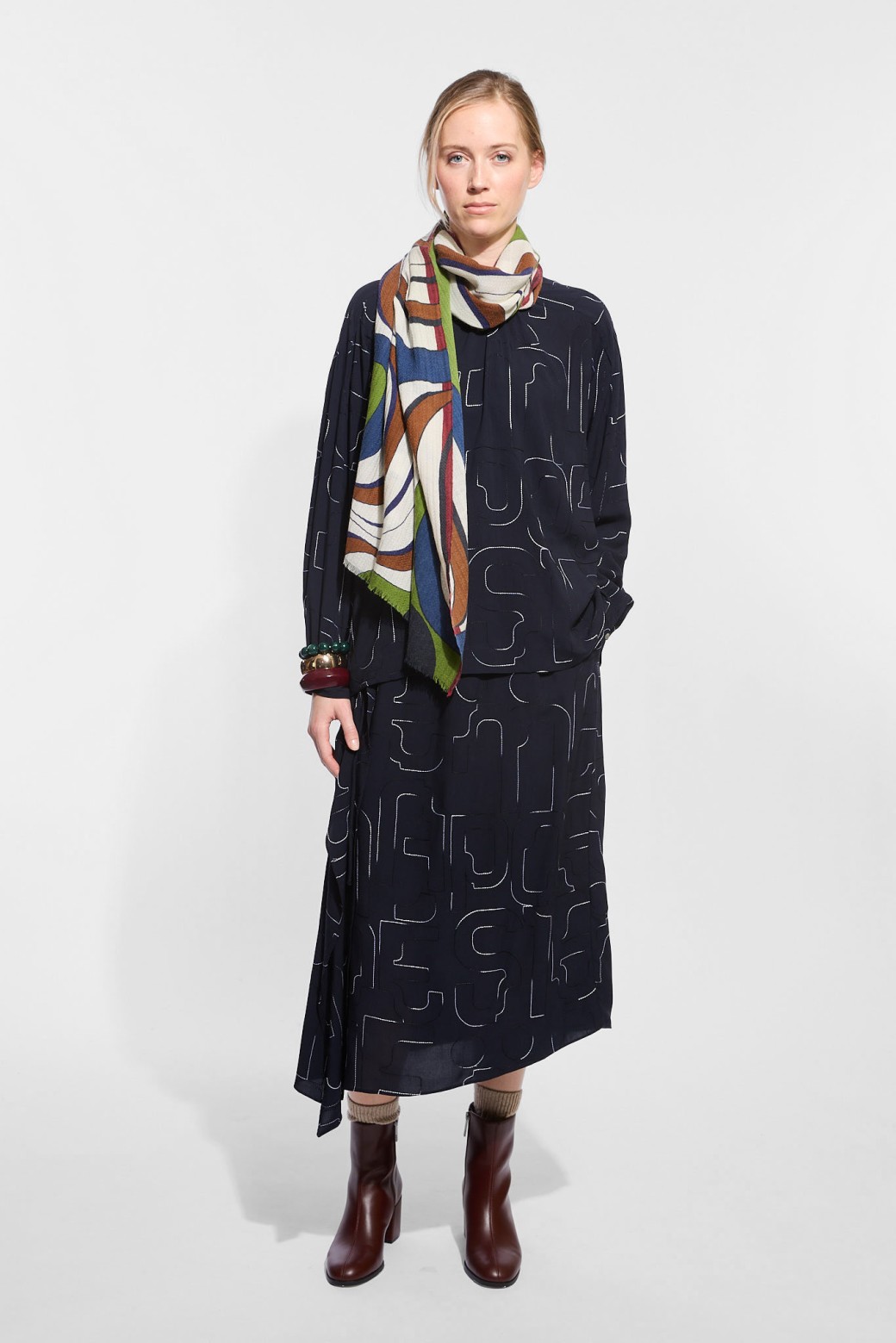 Foulard  Magma Kaki