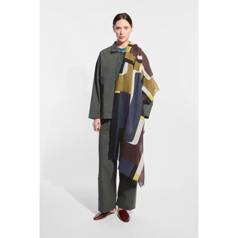 Petra Khaki Scarf