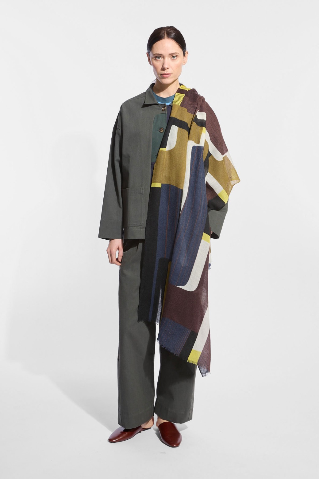 Foulard Petra Kaki