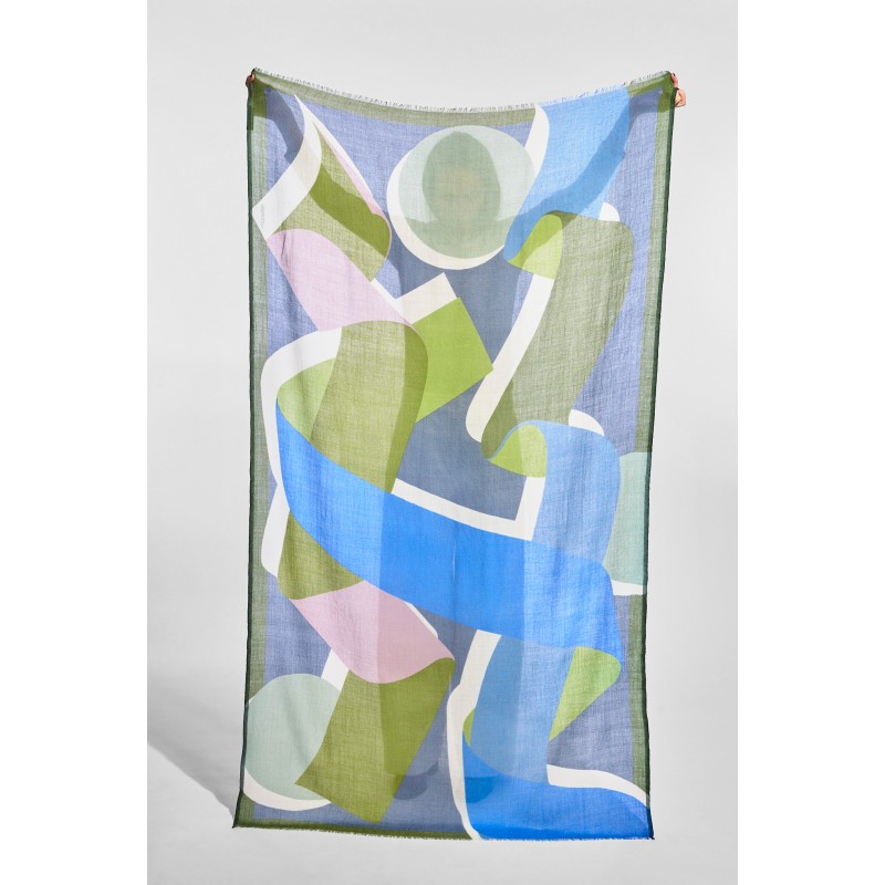Foulard Ruban Gris
