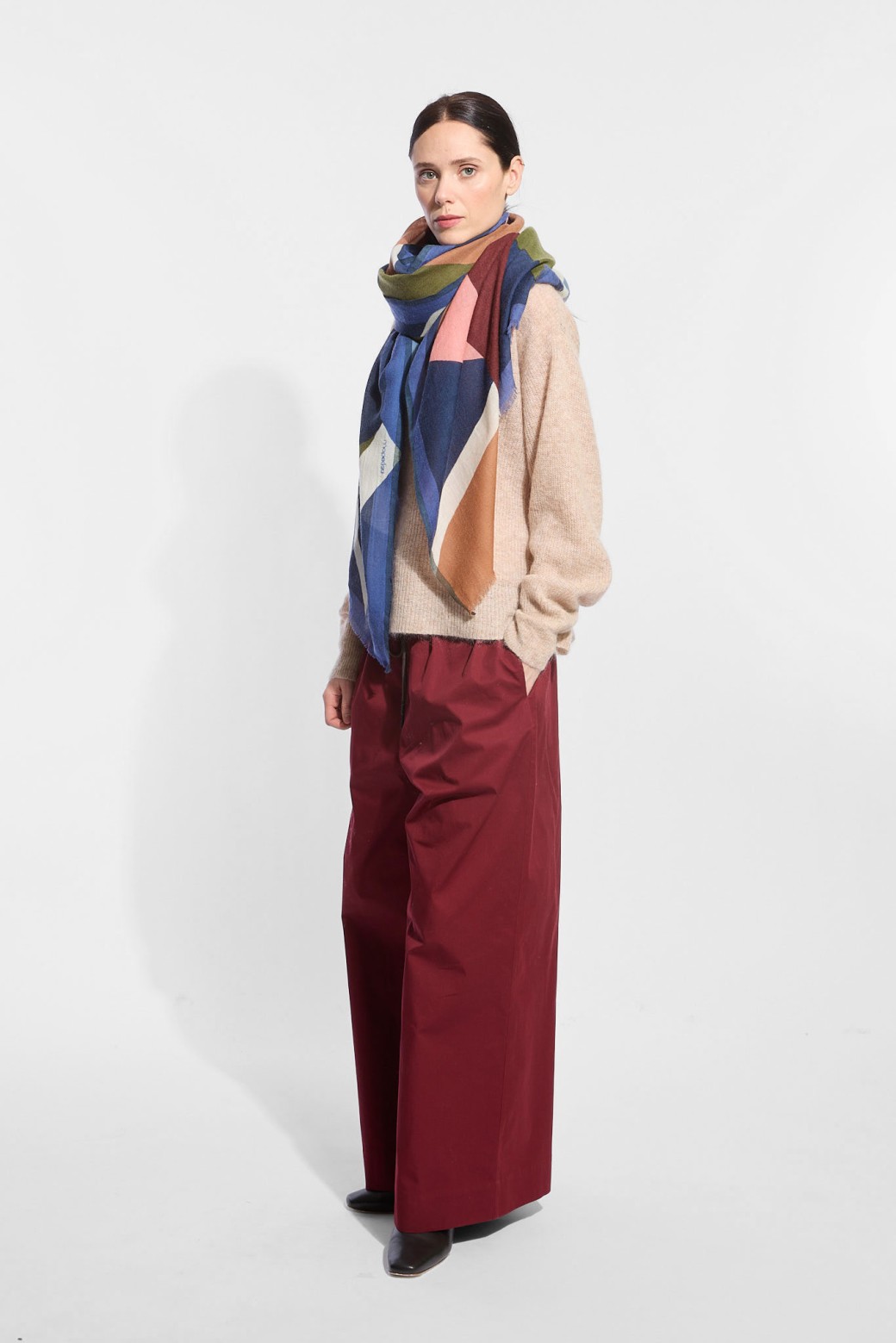 Foulard  Ruban Kaki