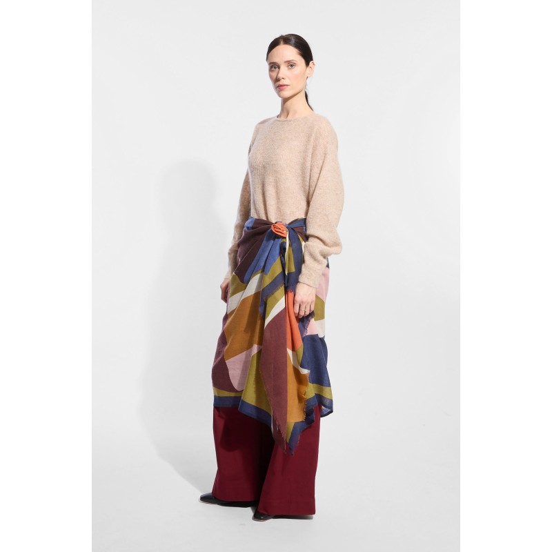 Ruban Khaki Scarf