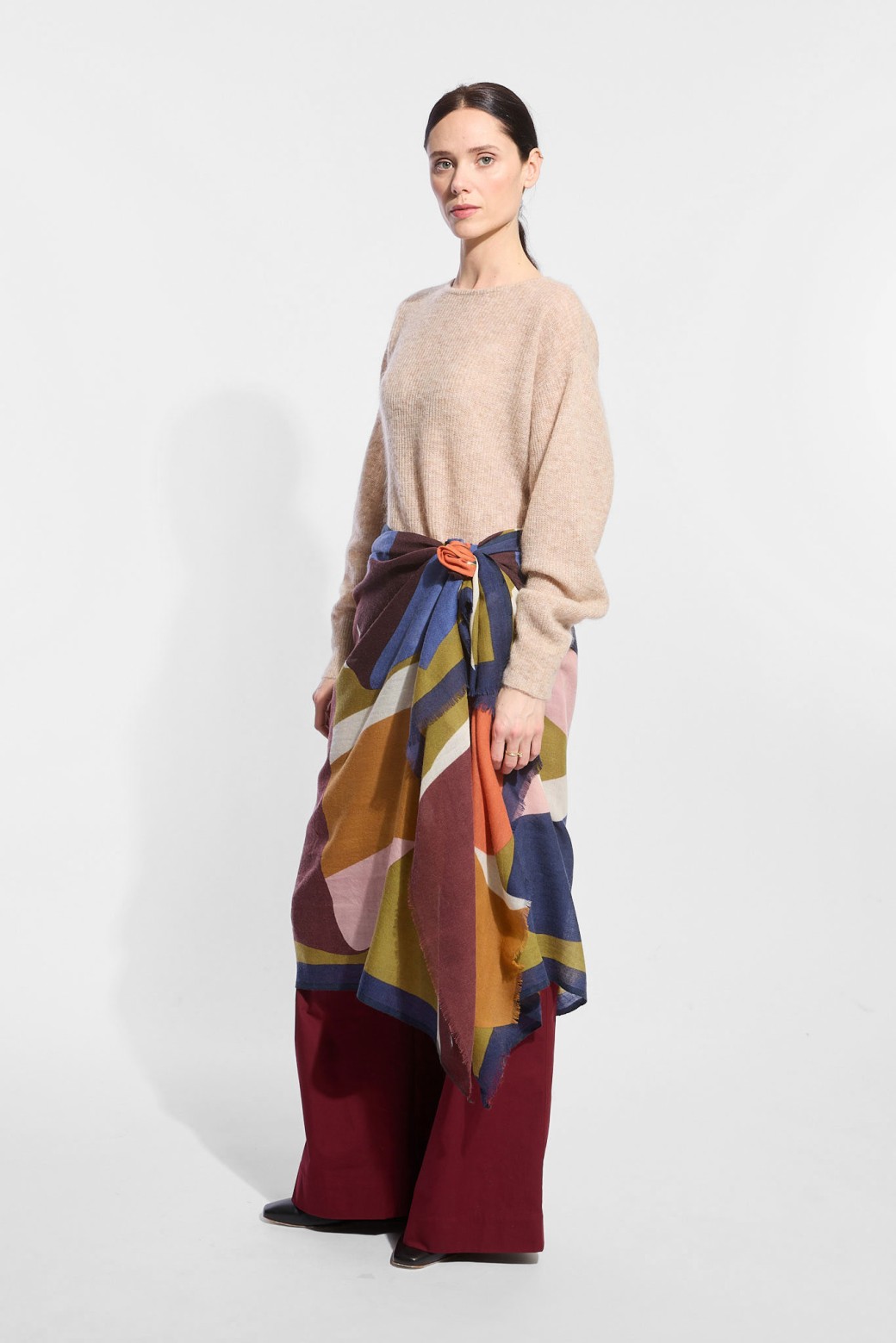 Foulard  Ruban Kaki
