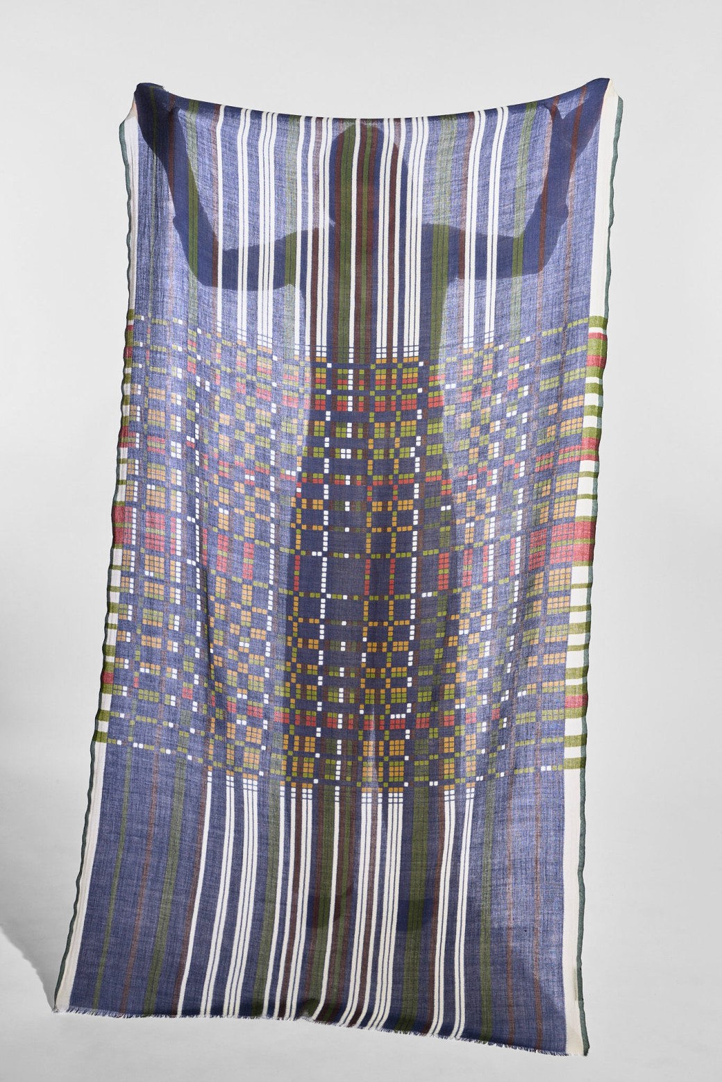 Sequence Blue Grey Scarf