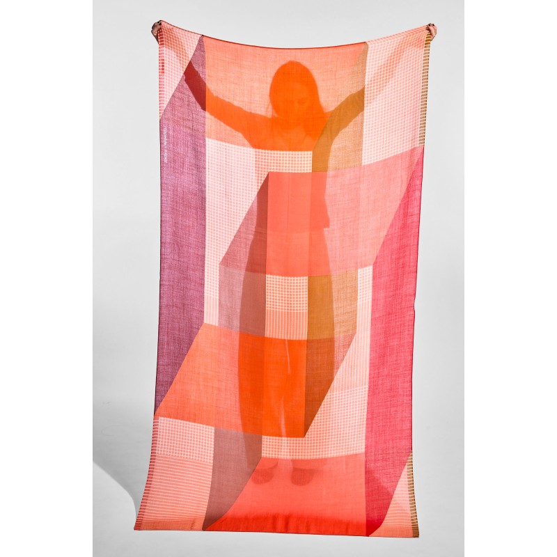 Foulard Surface Corail