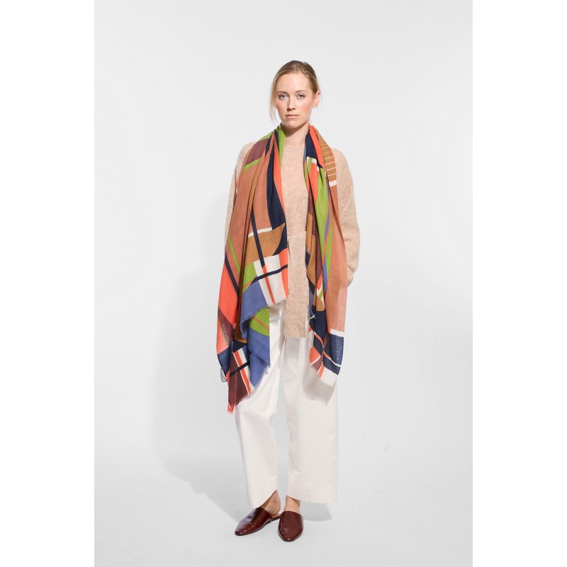 Foulard Theorie Bordeaux Roux