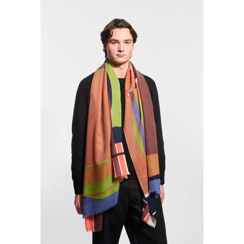 Theorie Burgundy Reddish Scarf