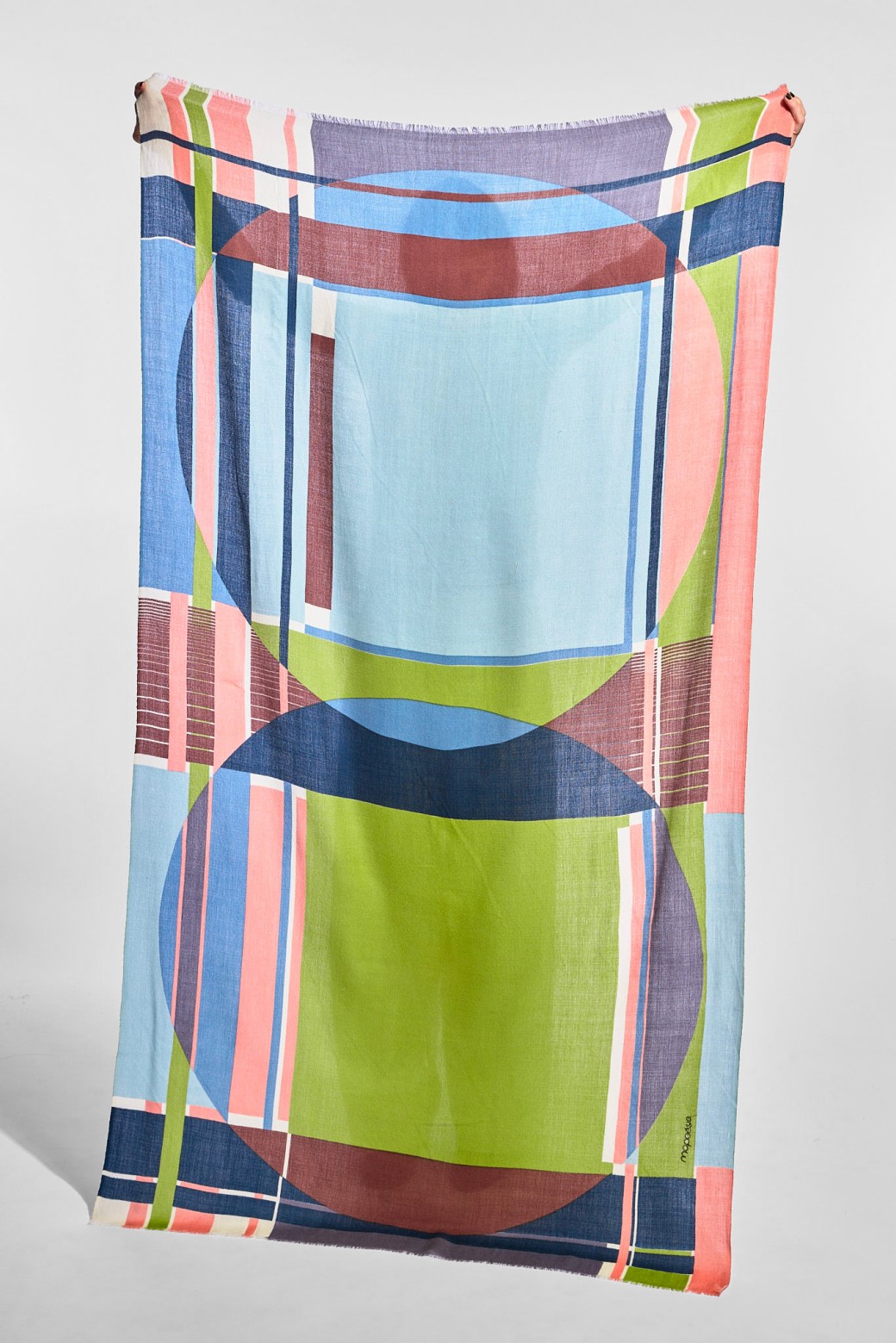 Foulard Theorie Rose Kaki