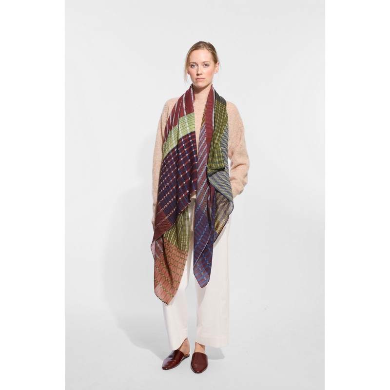 Vibrant Mahogany Scarf