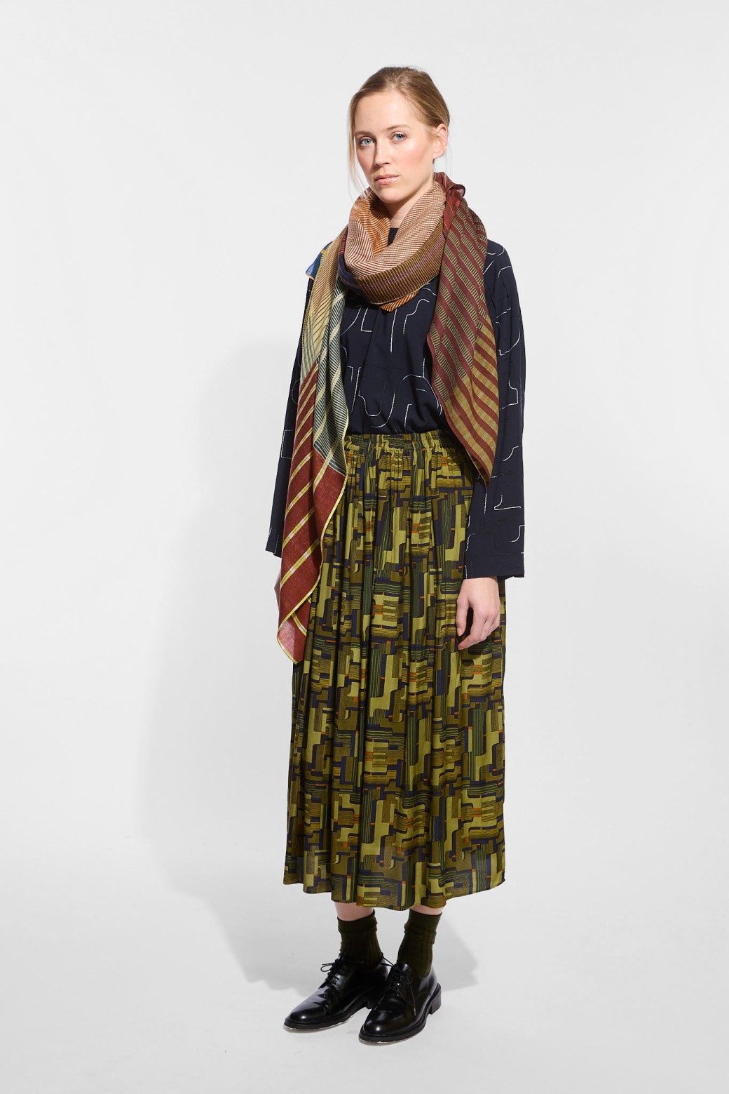 Vibrant Amber Scarf