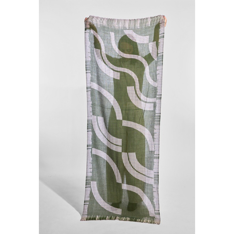 Foulard  Wave Gris
