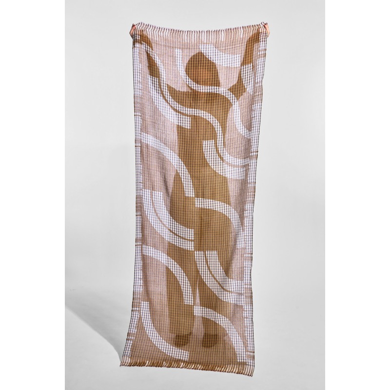 Foulard  Wave Ocre
