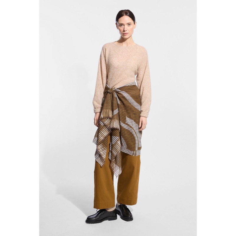 Foulard  Wave Ocre