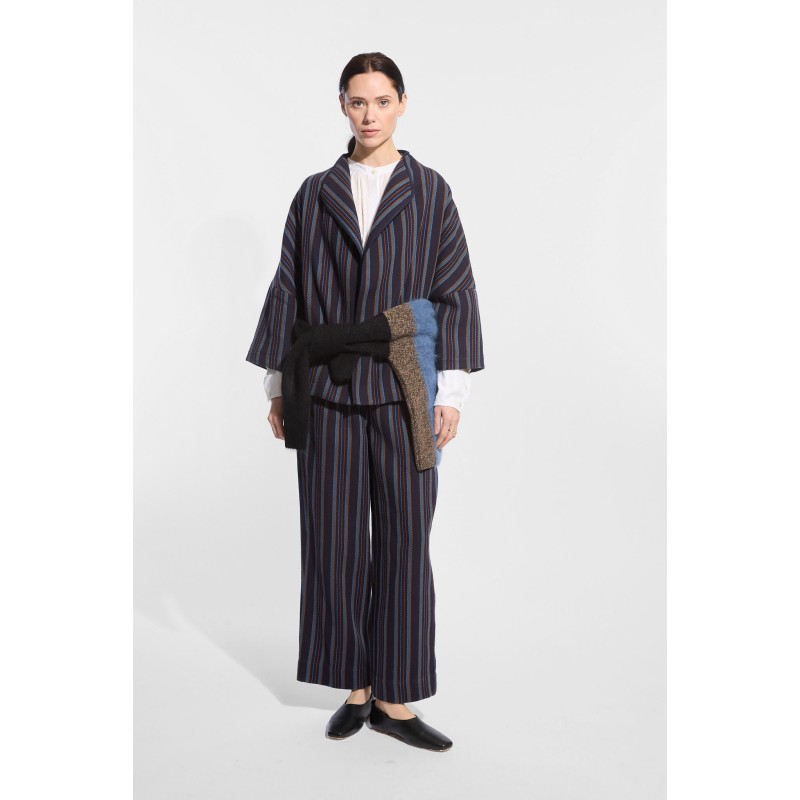 Manteau Adonis Epicea Marine Brun