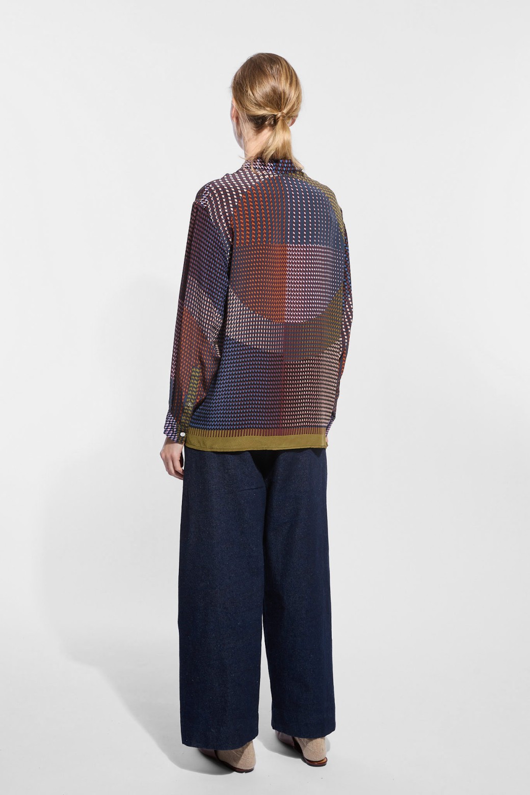 Chemise Rosalie Op Kaki Rose