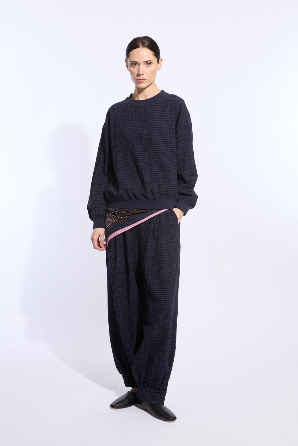 Veloute Navy Penny Pants
