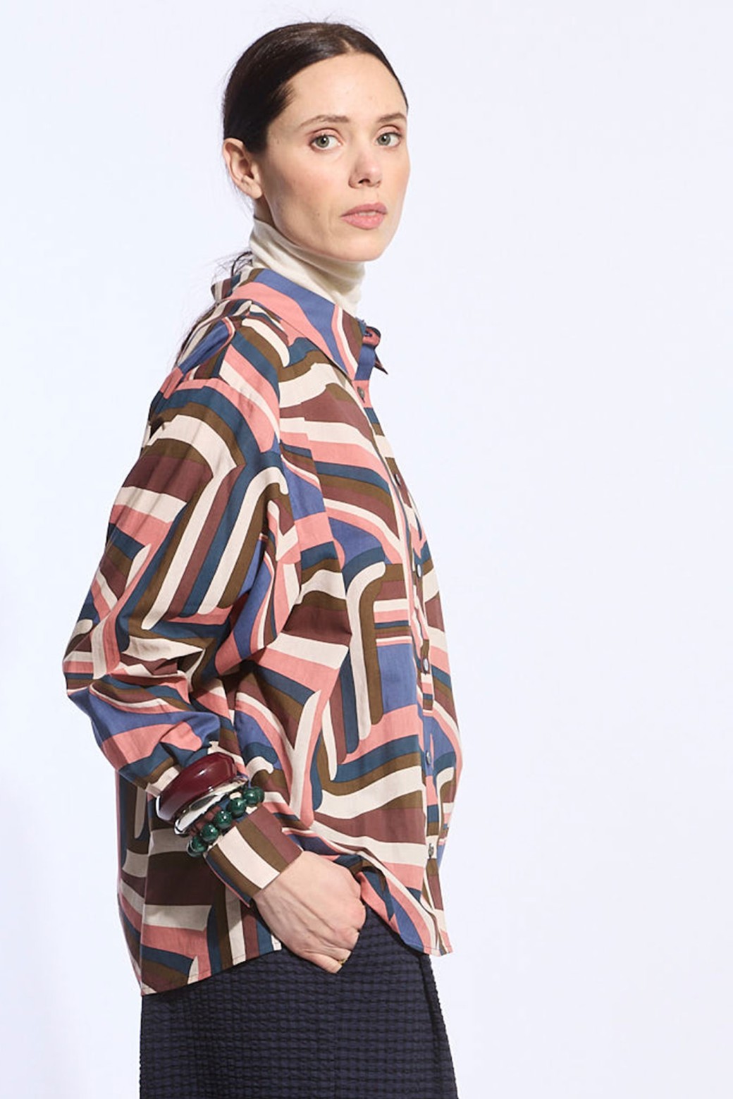 Coral Carillon Rosalie Shirt
