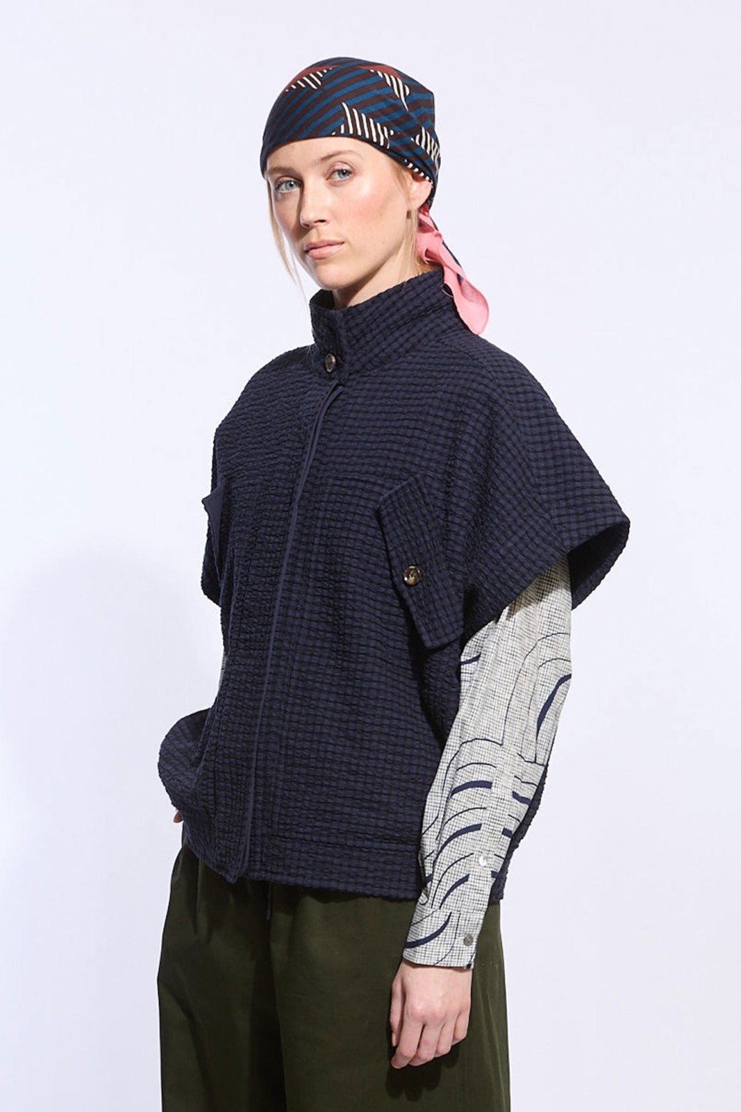 Jacket Vitra Veloute Navy
