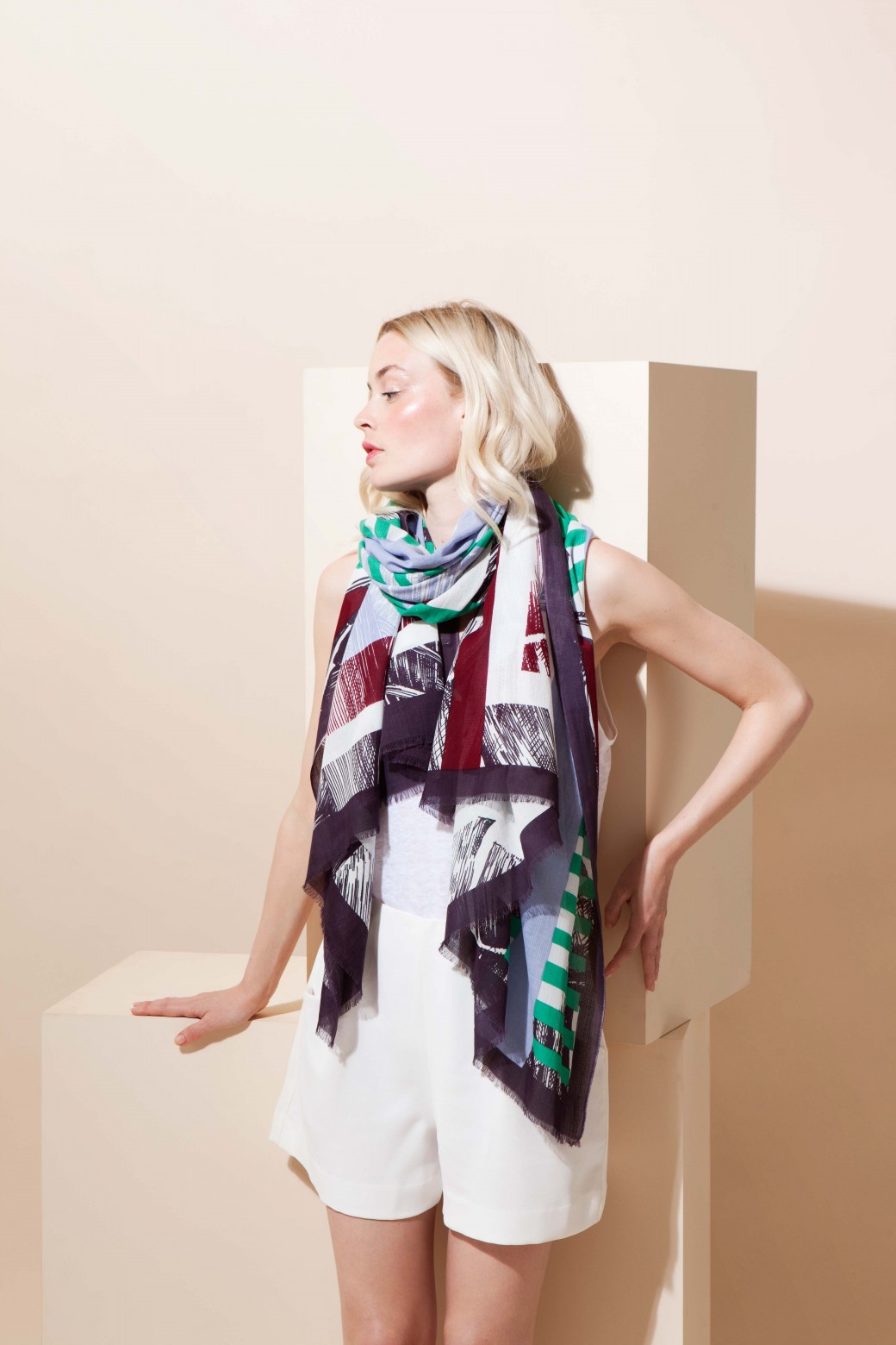 FOULARD KOKOMO MAPOESIE VERT FOULARD KOKOMO MAPOESIE VERT