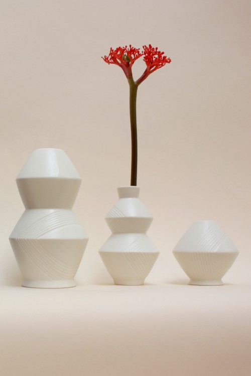 VASE BLANC S SPIRAL x MAPOÉSIE