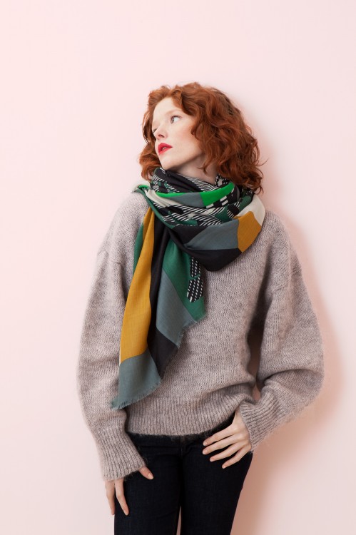 FOULARD HORSE VERT
