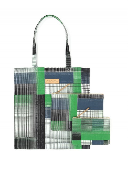 GRANDE POCHETTE YVONNE MAPOESIE VERT