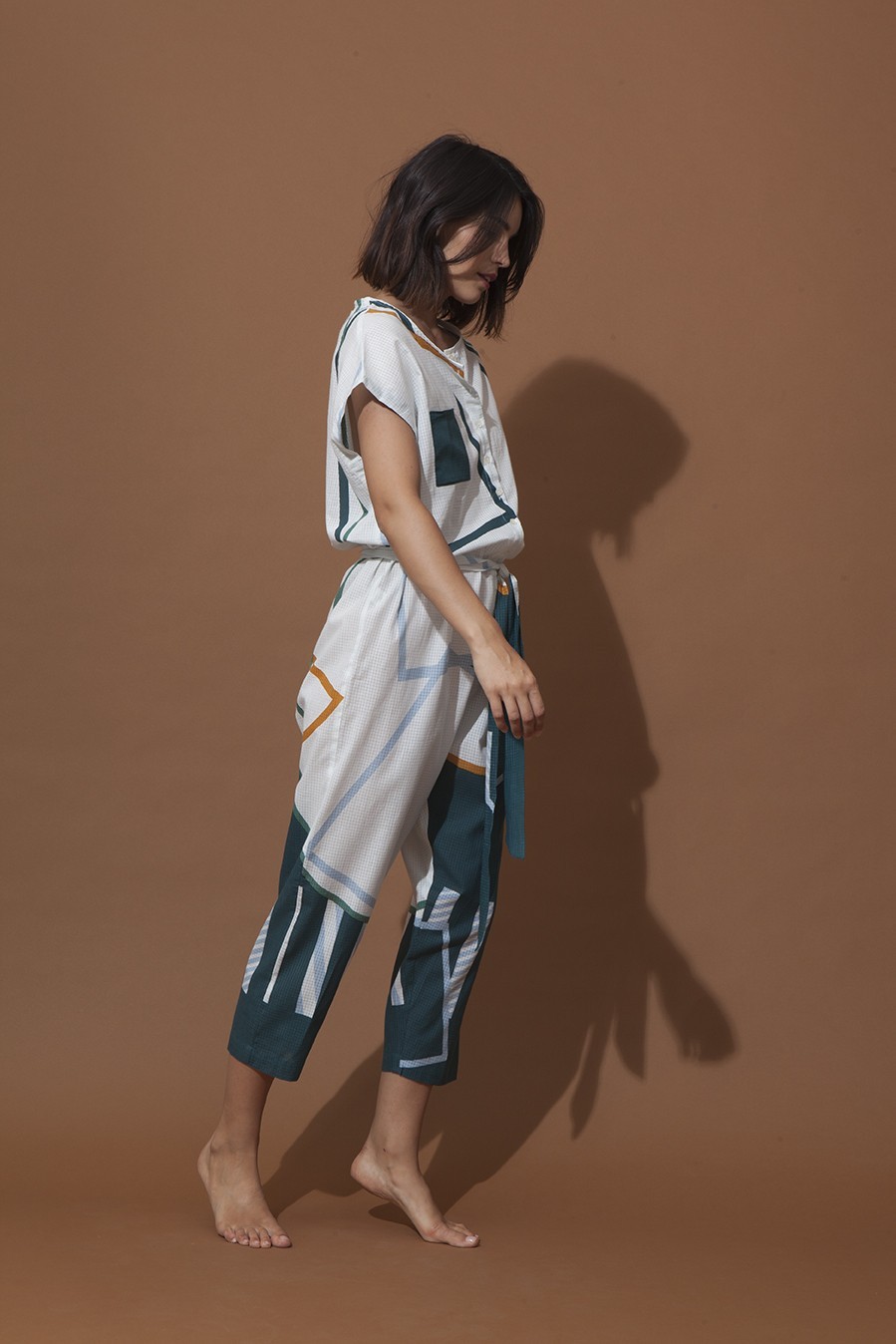 MESSINA LIME JUMPSUIT PRINTED MESSINA LIME JUMPSUIT PRINTED