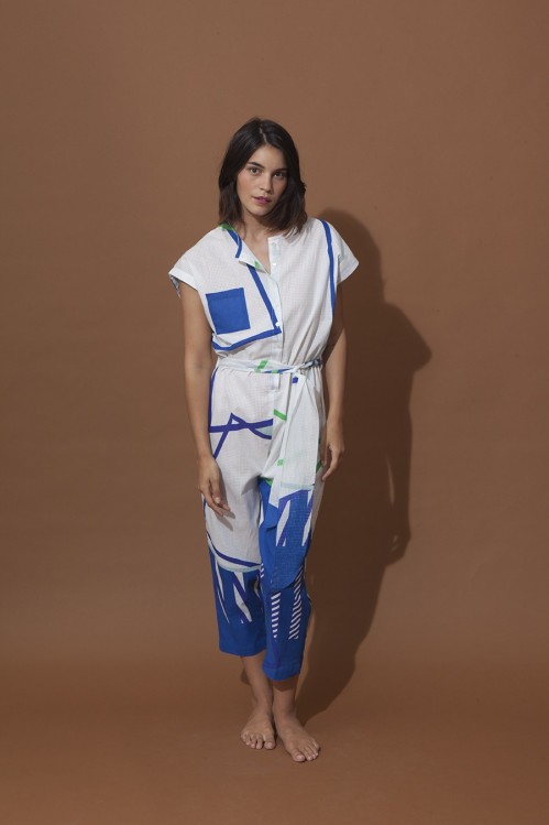 MESSINA PASTEL JUMPSUIT PRINTED