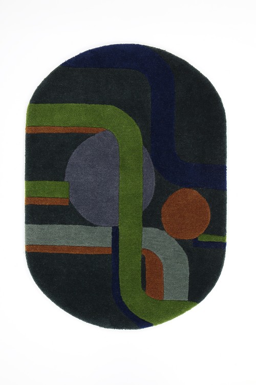 Petit Tapis Miami MAPOESIE vert