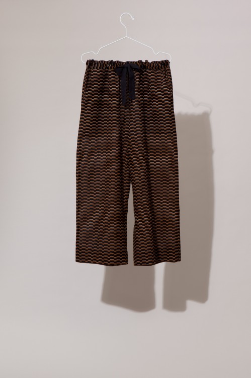 Pantalons COMORE MAPOESIE All Over Noir Caramel