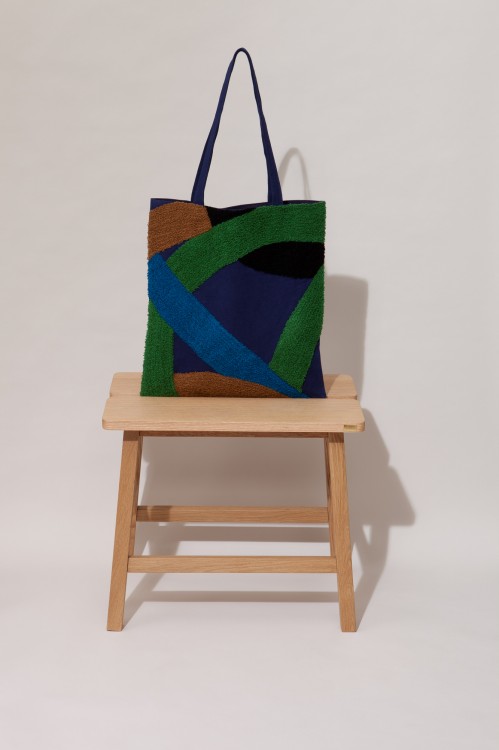 Tote bag PRELUDE Bleu Vert