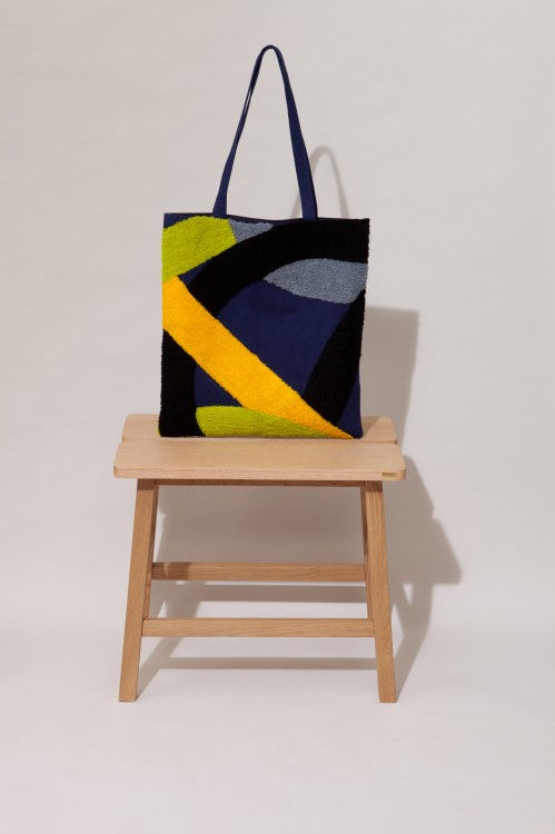Tote bag PRELUDE Jaune Noir