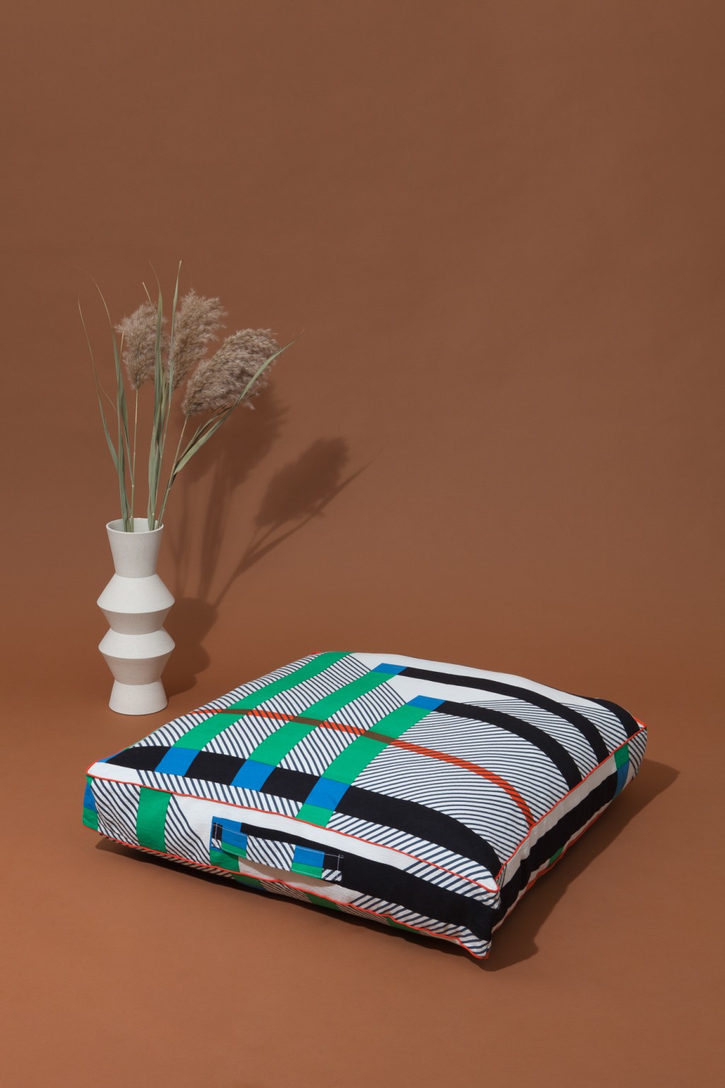 Housse de coussin de Sol BOLERO Noir Menthe