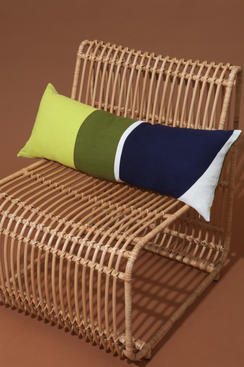 Housse de coussin VISION MAPOESIE Kaki