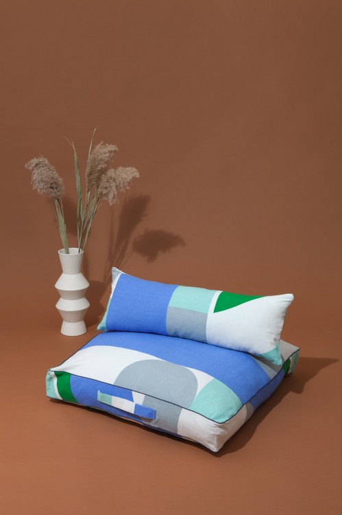 Housse de coussin VISION menthe