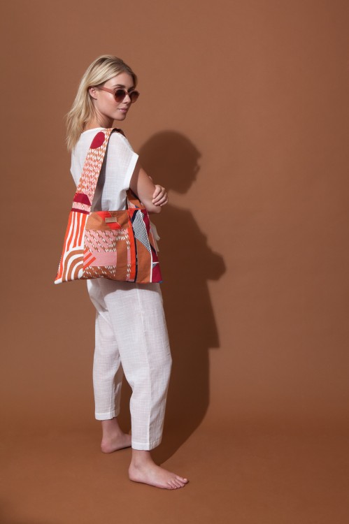 Patchwork Bag AMULETTE MAPOESIE Rouge
