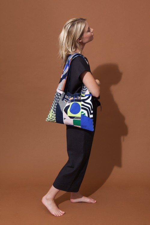 Patchwork Bag AMULETTE MAPOESIE Marine