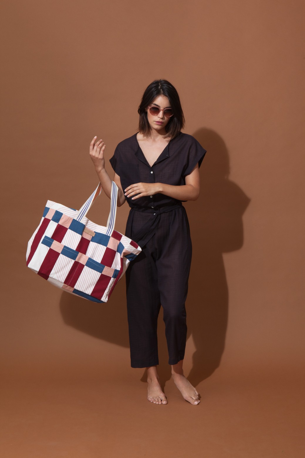 Bag L BOLERO Bordeaux Bleu Bag L BOLERO Bordeaux Bleu