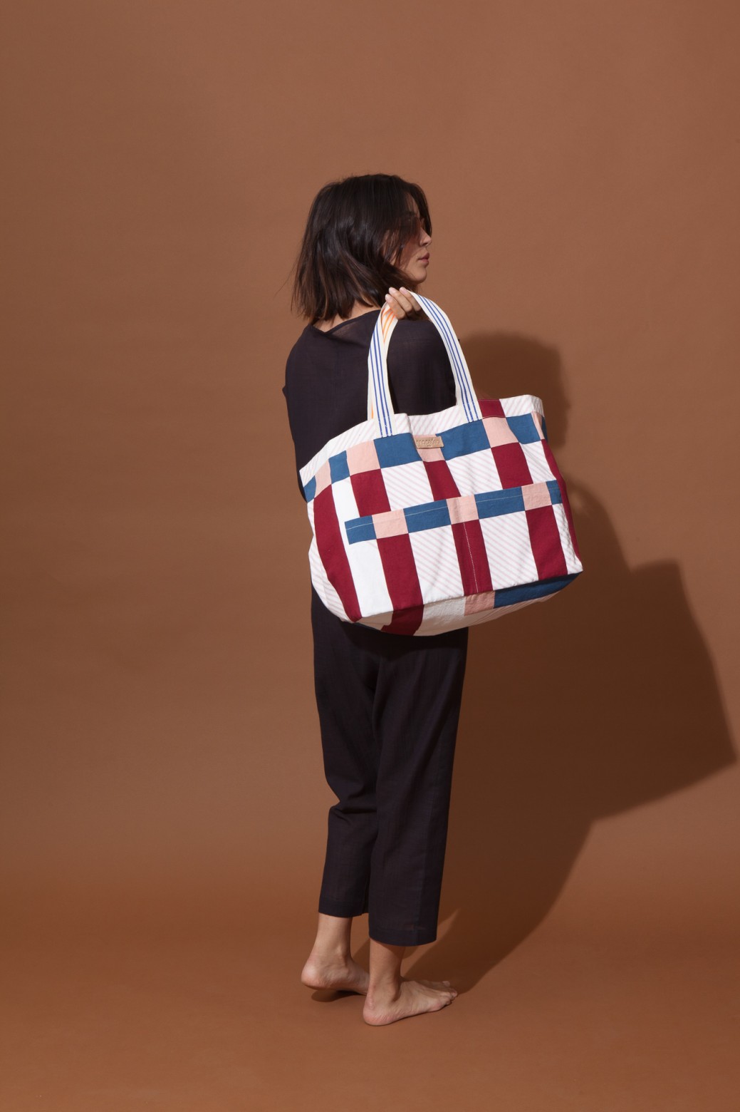 Bag L BOLERO Bordeaux Bleu Bag L BOLERO Bordeaux Bleu