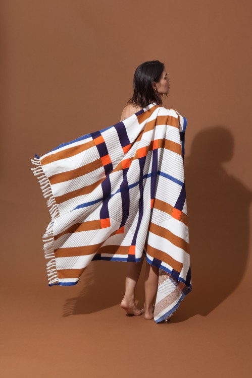 Fouta BOLERO MAPOESIE Kaki Marine
