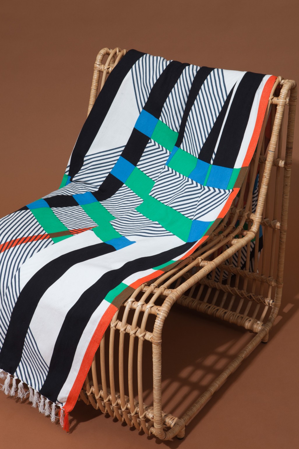 Fouta BOLERO MAPOESIE Noir Menthe
