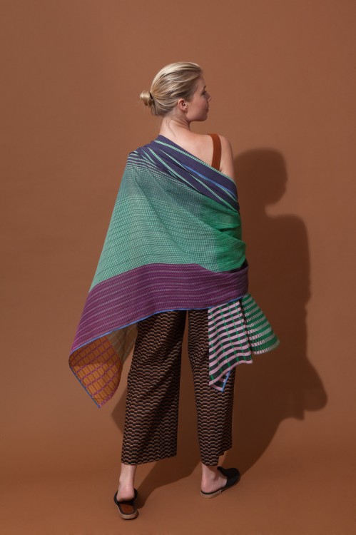 Foulard GRADIENT Vert Rose