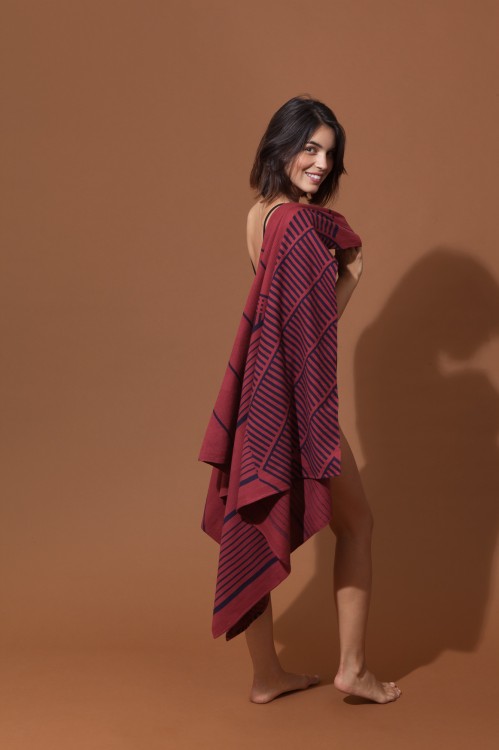 Fouta GEMMA Bordeaux