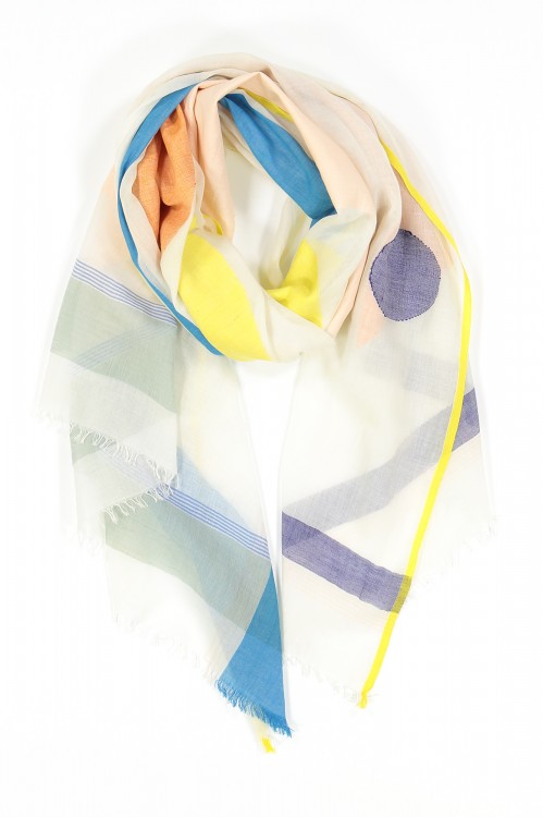 Foulard ORPHISME Rose Lime