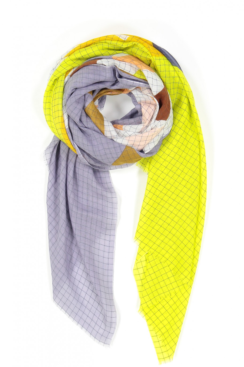 Foulard ICONE Lime Gris Foulard ICONE Lime Gris