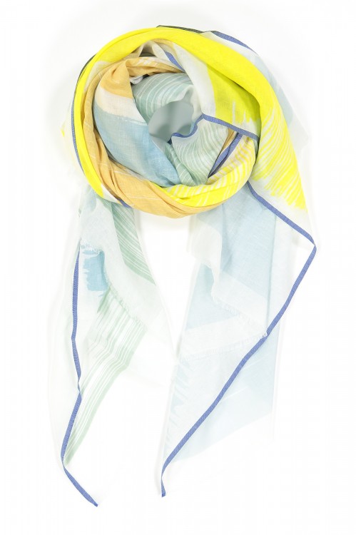 Foulard GOUACHE MAPOESIE Opale