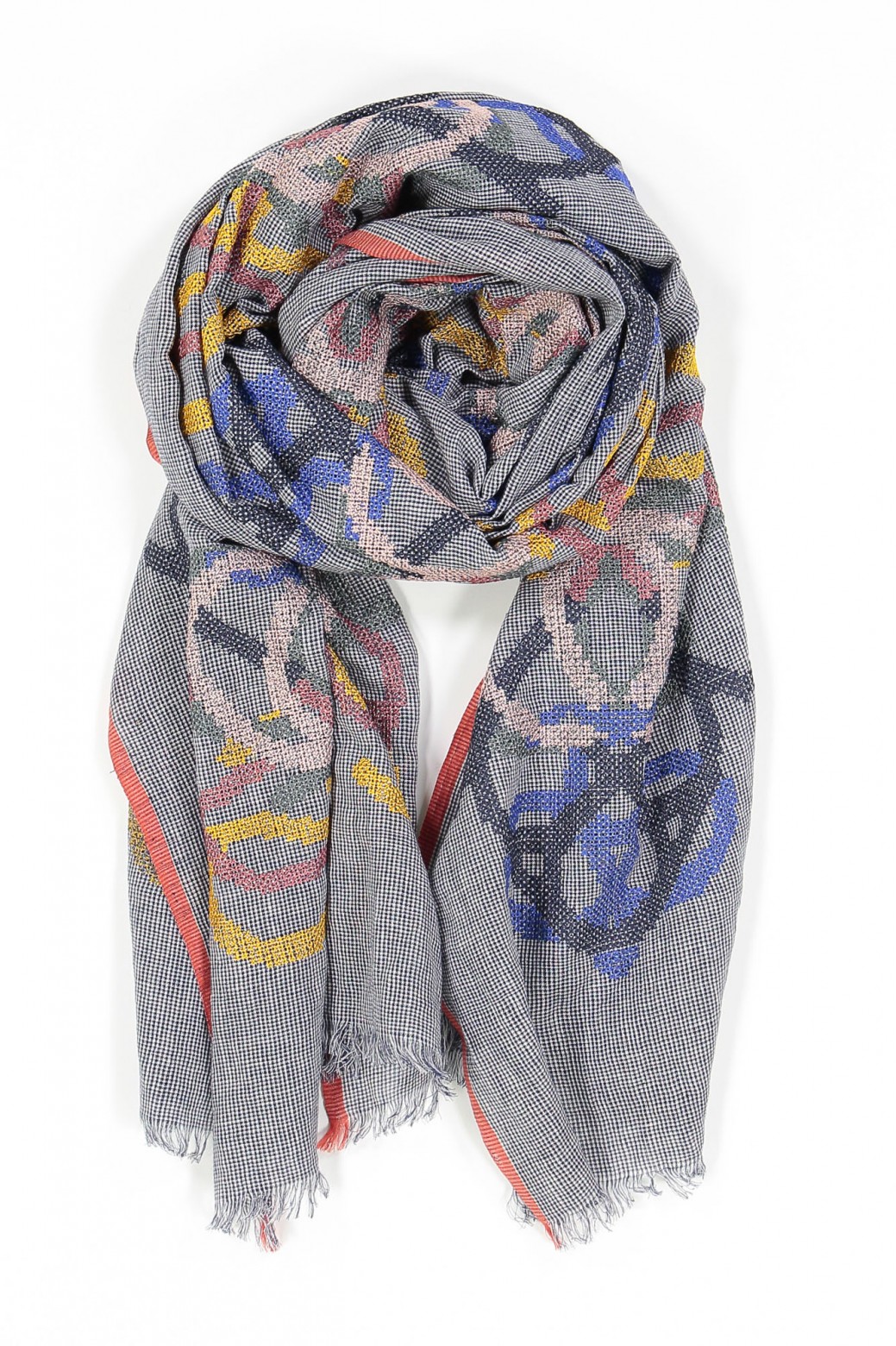 Foulard ALCHIMIEBleu Rose Foulard ALCHIMIEBleu Rose