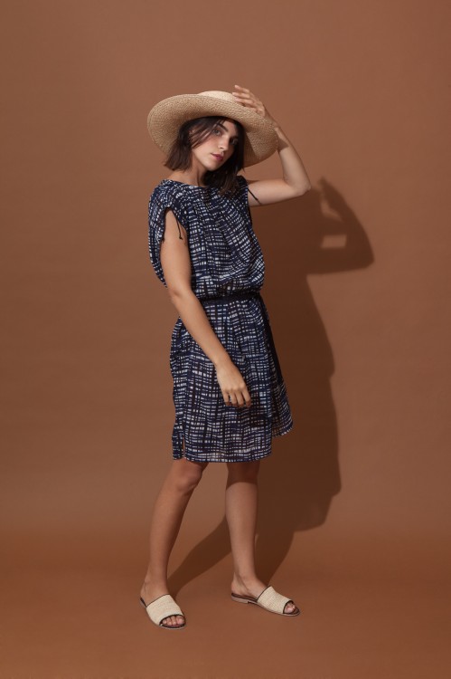 DADA RETRO NAVY DRESS